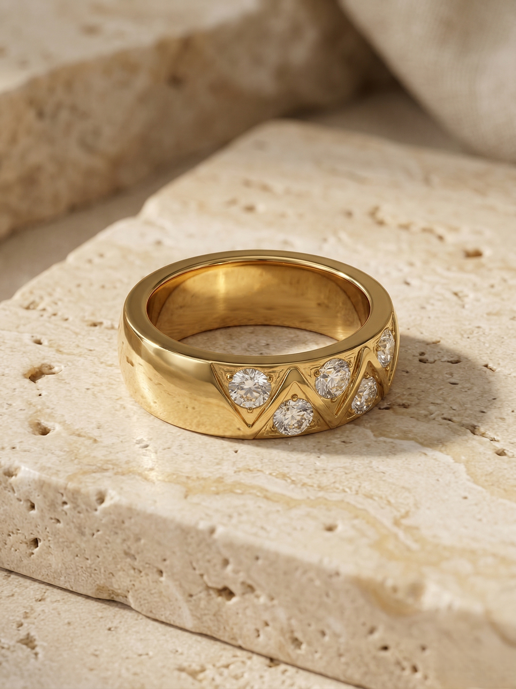 Aurielle Crystal Band Ring