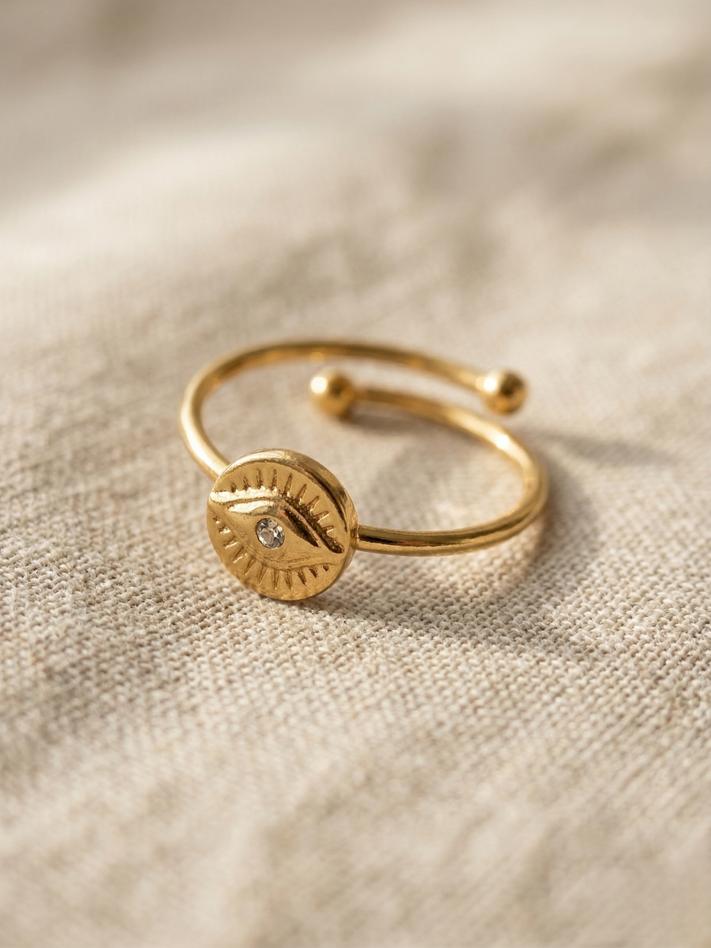 Lumière Evil Eye Ring