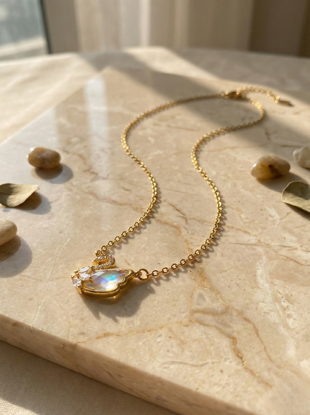 Aurora Swan Luxe Necklace