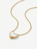 White Heart Necklace