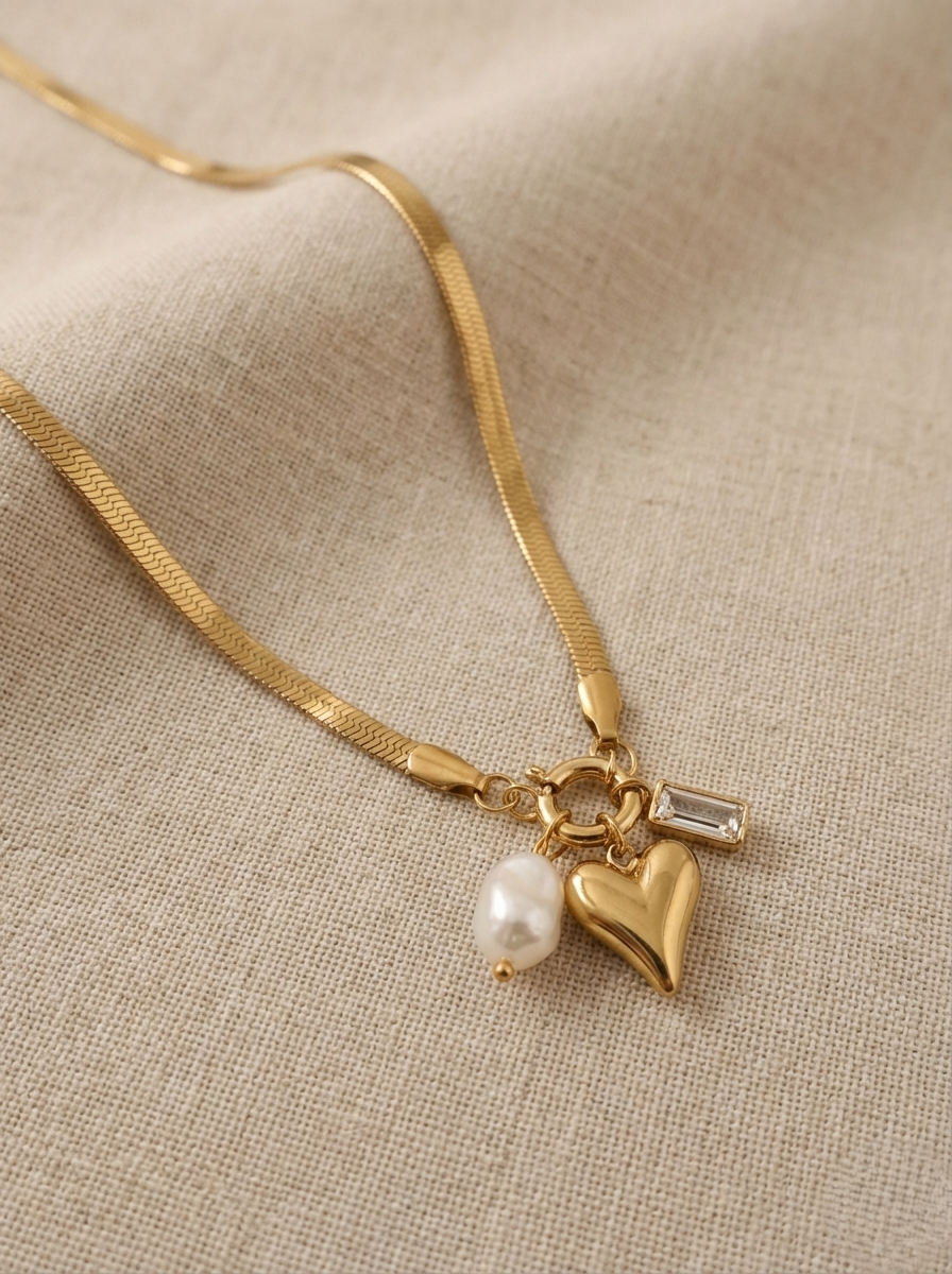 Trio Charmed Necklace