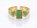 Verdant Glow Statement Ring