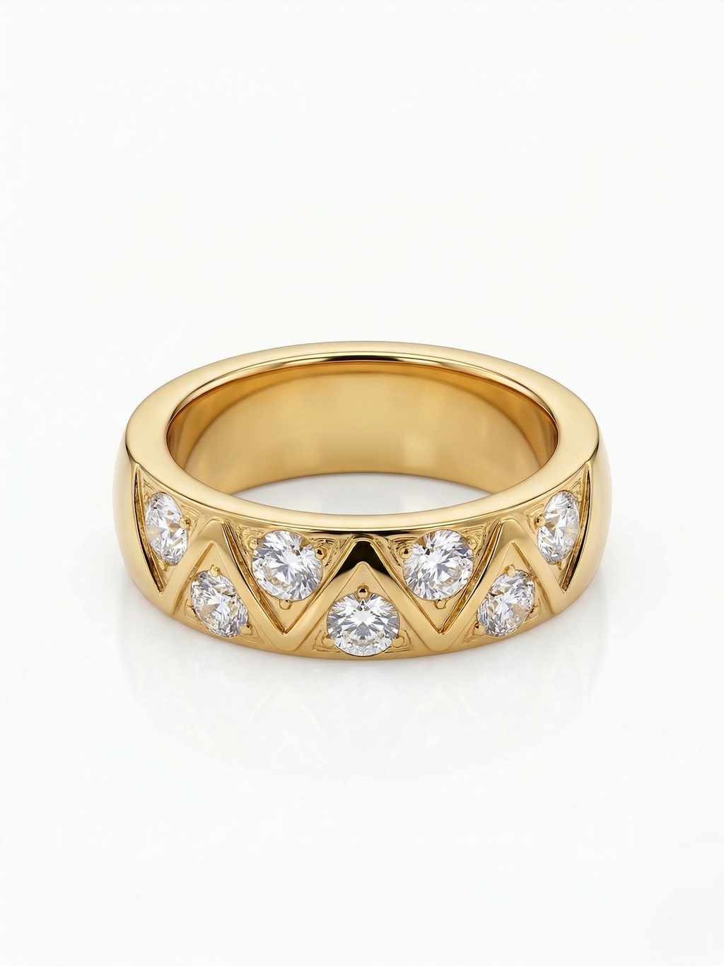 Aurielle Crystal Band Ring
