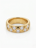 Aurielle Crystal Band Ring
