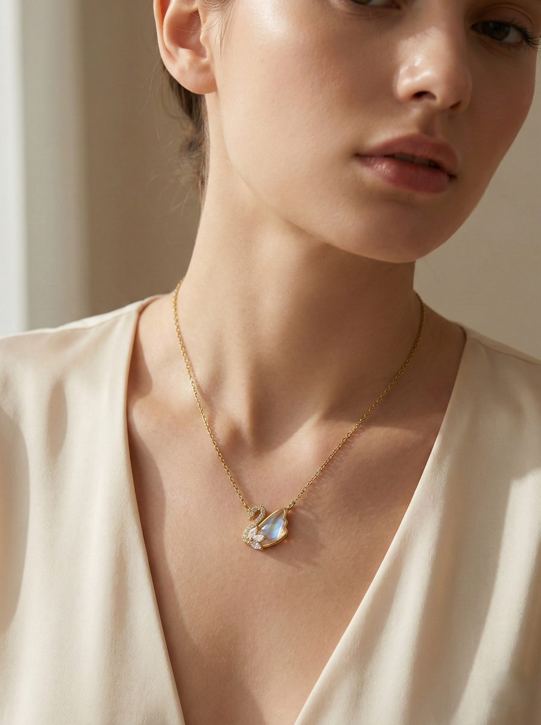 Aurora Swan Luxe Necklace