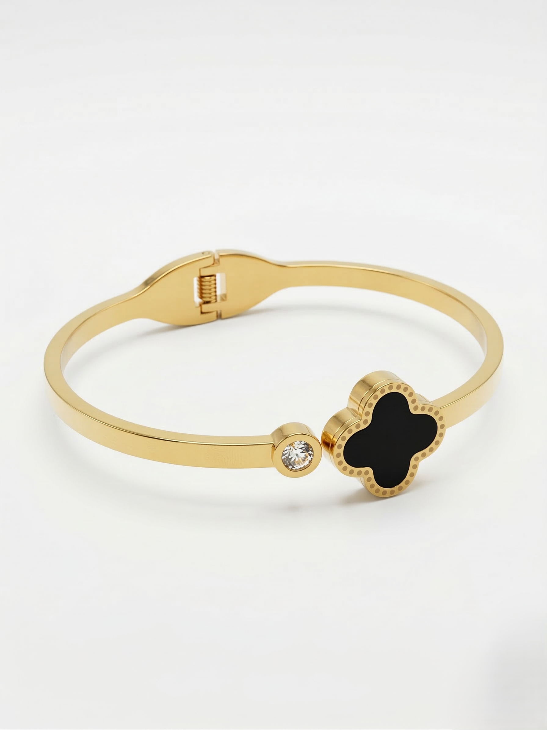 Black Clover Bangle Bracelet