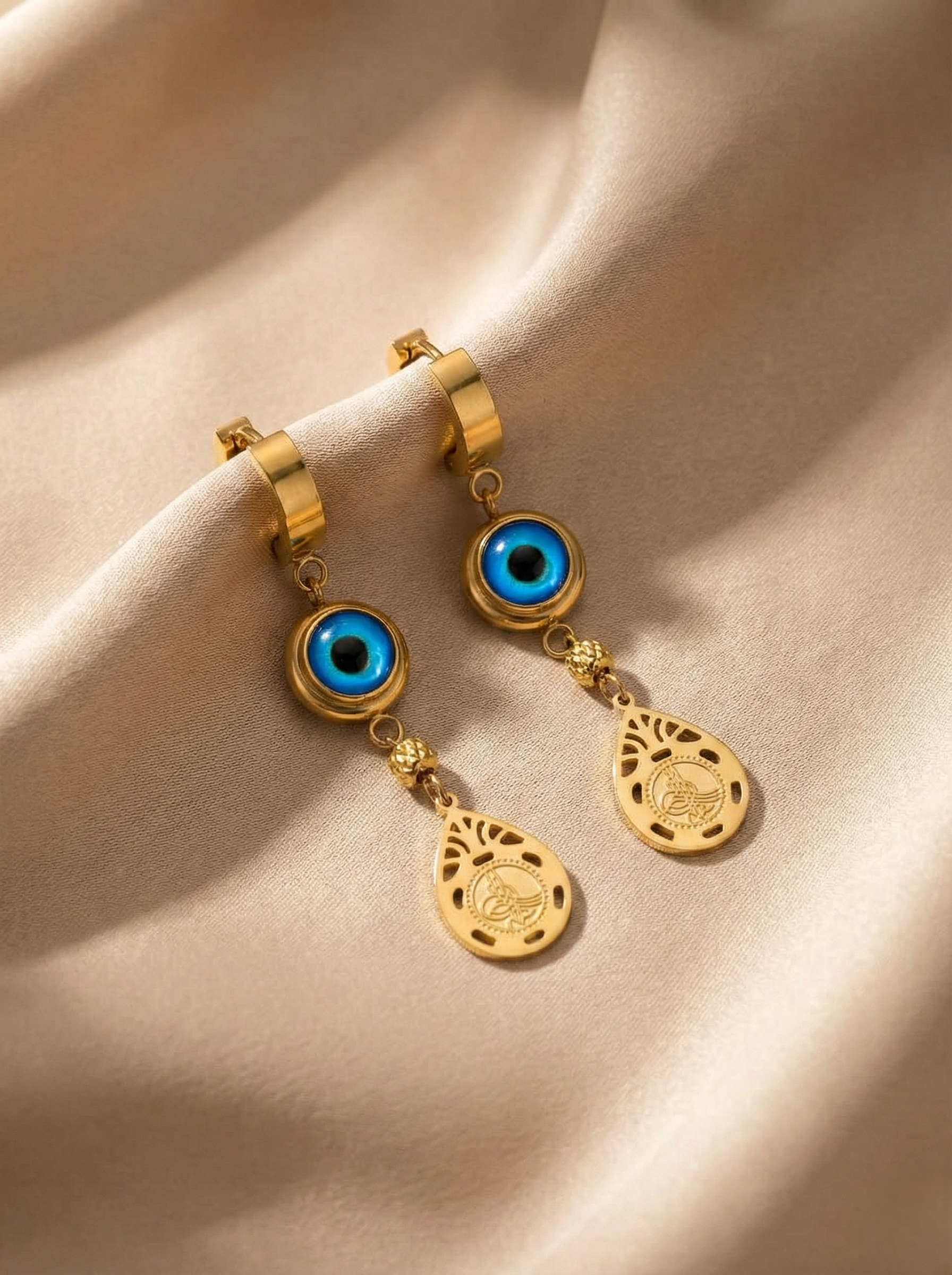 Mystic Eye Teardrop Earrings