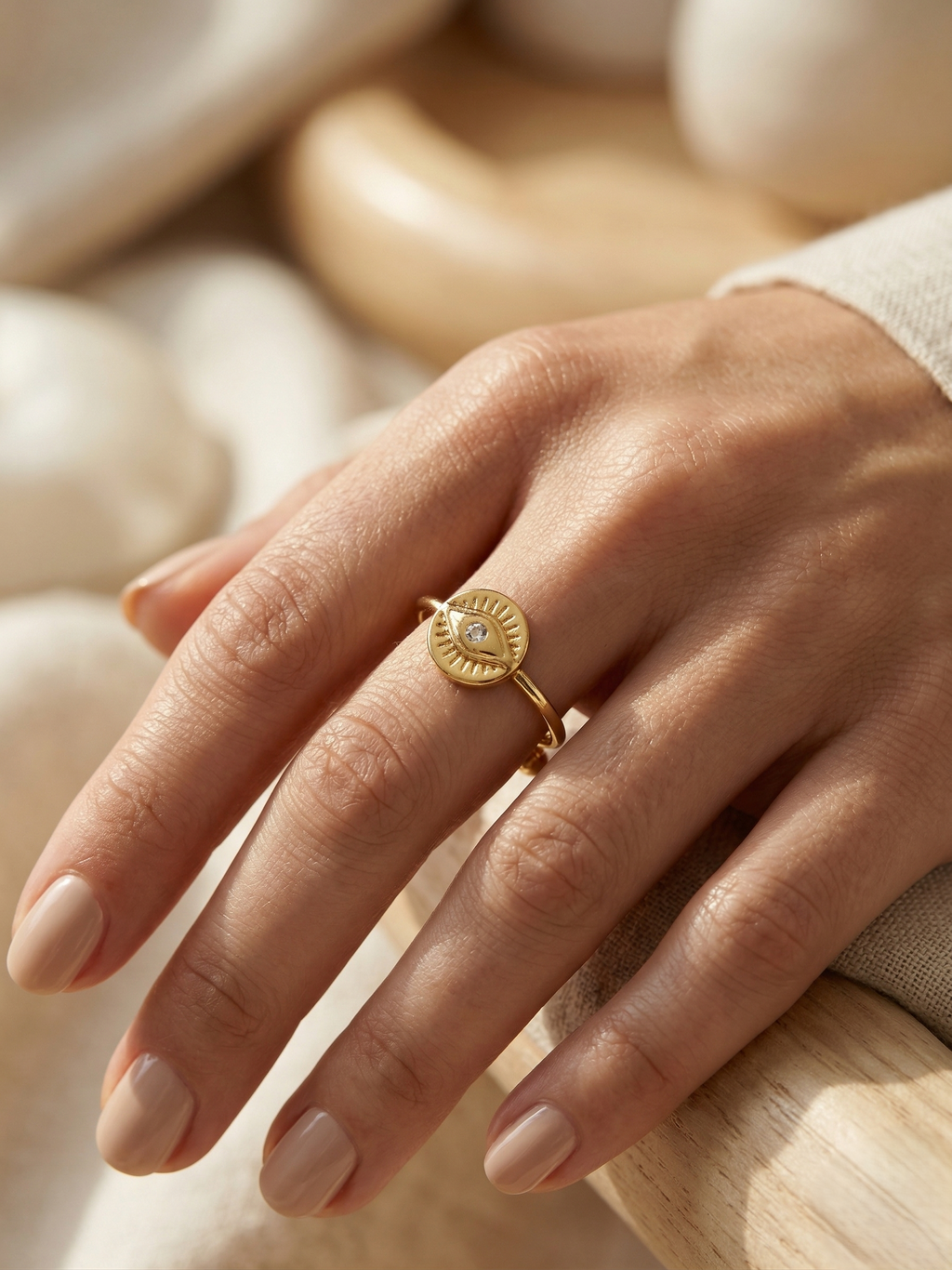 Lumière Evil Eye Ring