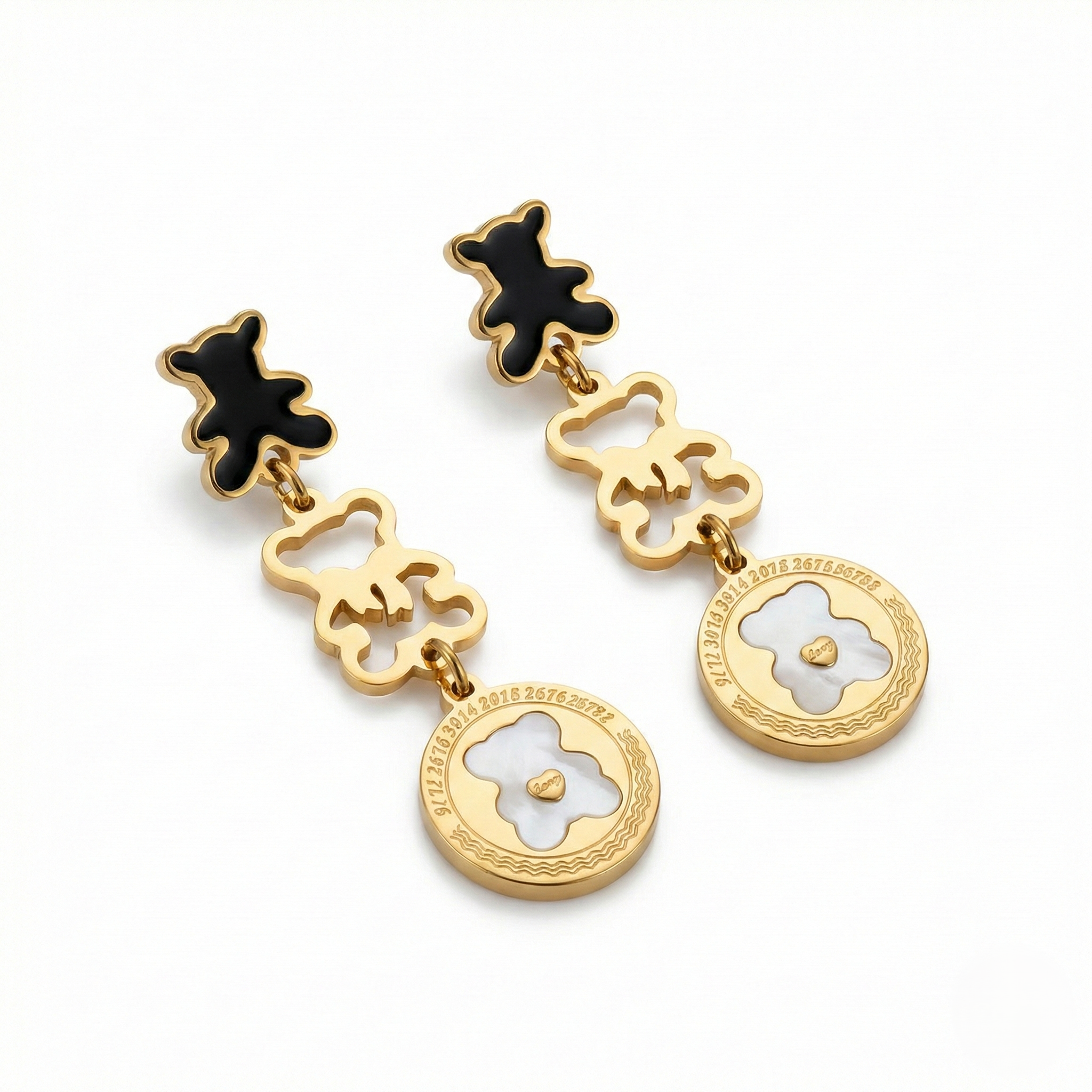 Midnight Teddy Luxe Earrings