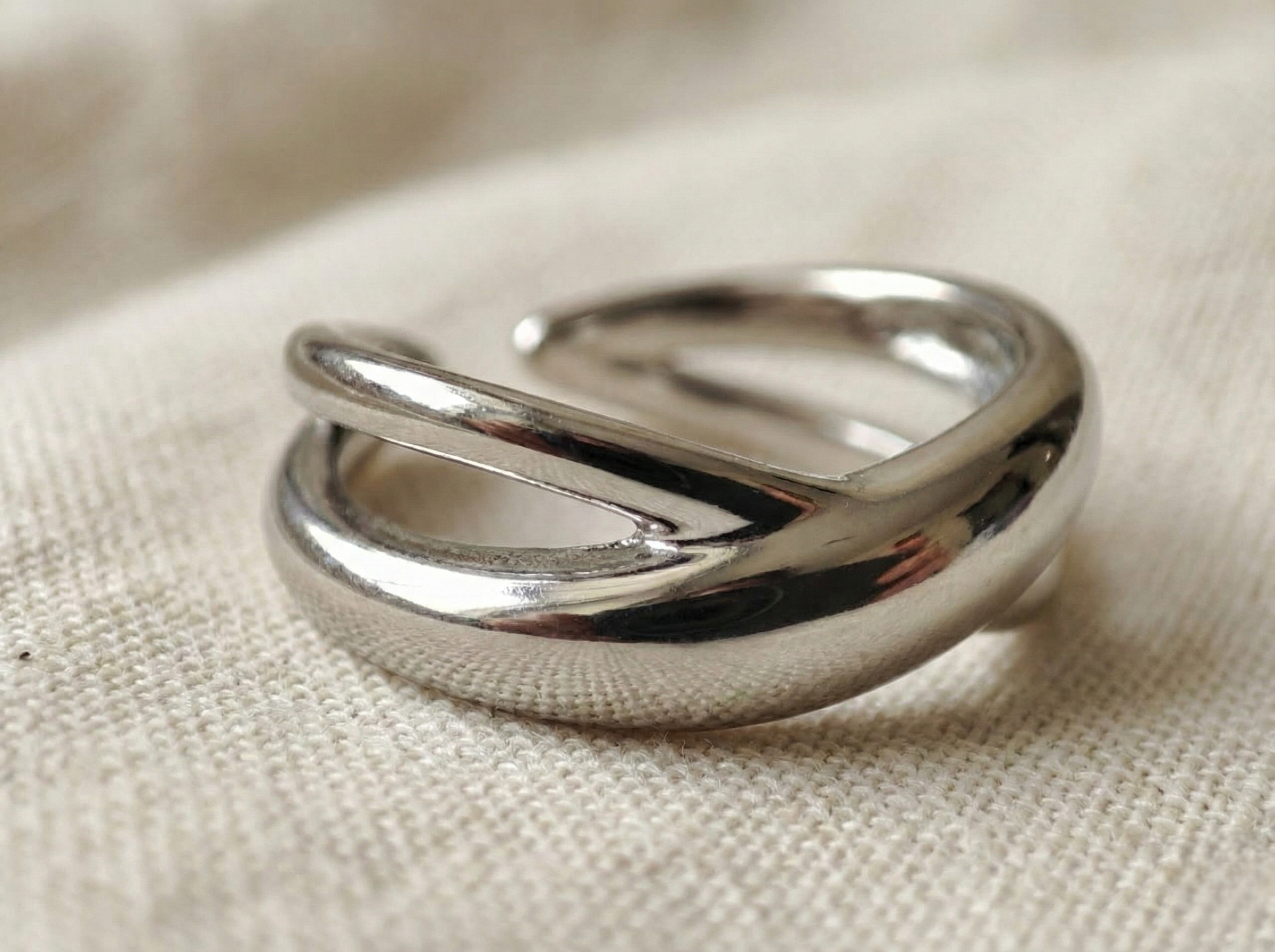 Infinity Double Cuff Ring