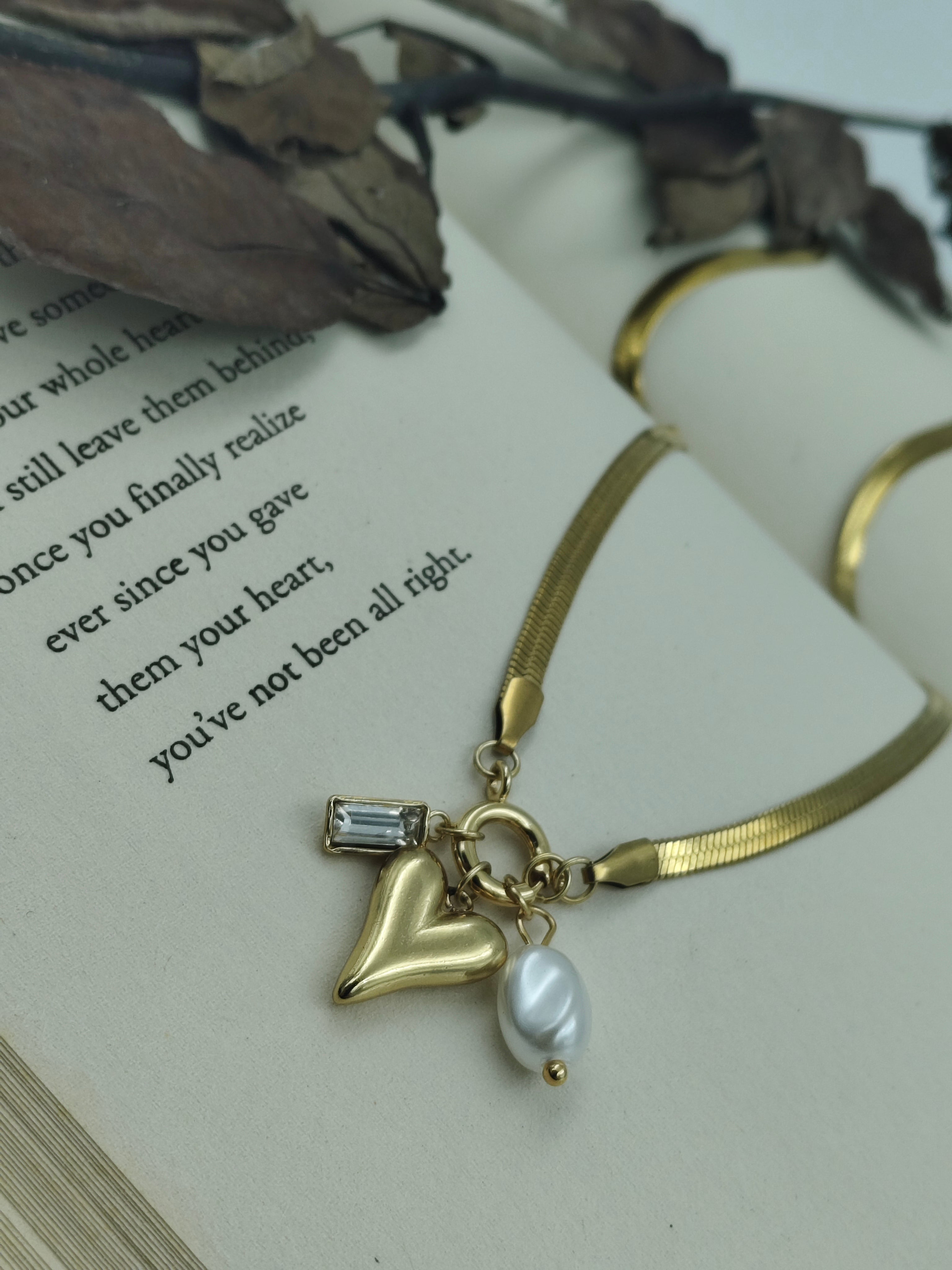 Trio Charmed Necklace