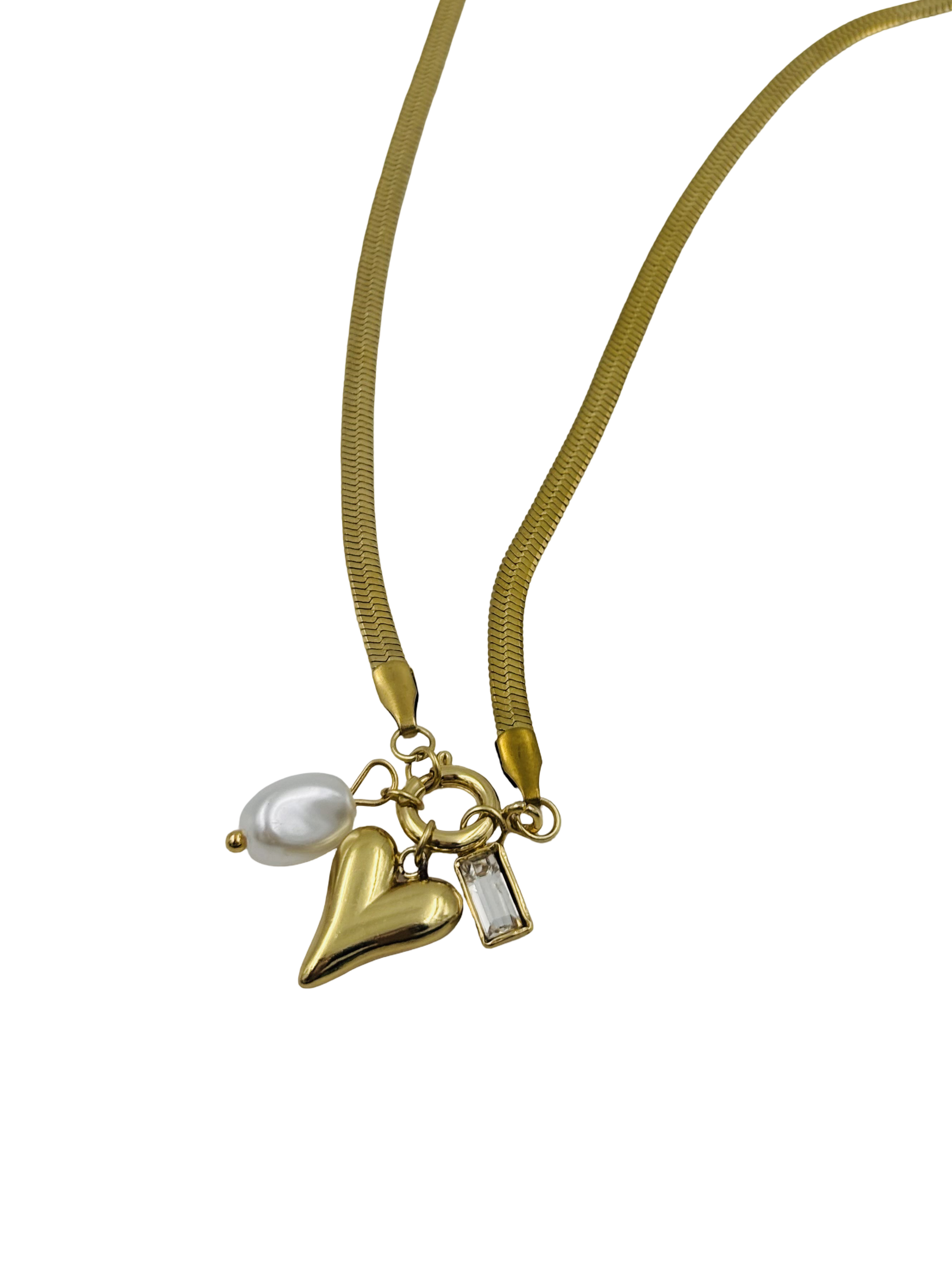 Trio Charmed Necklace