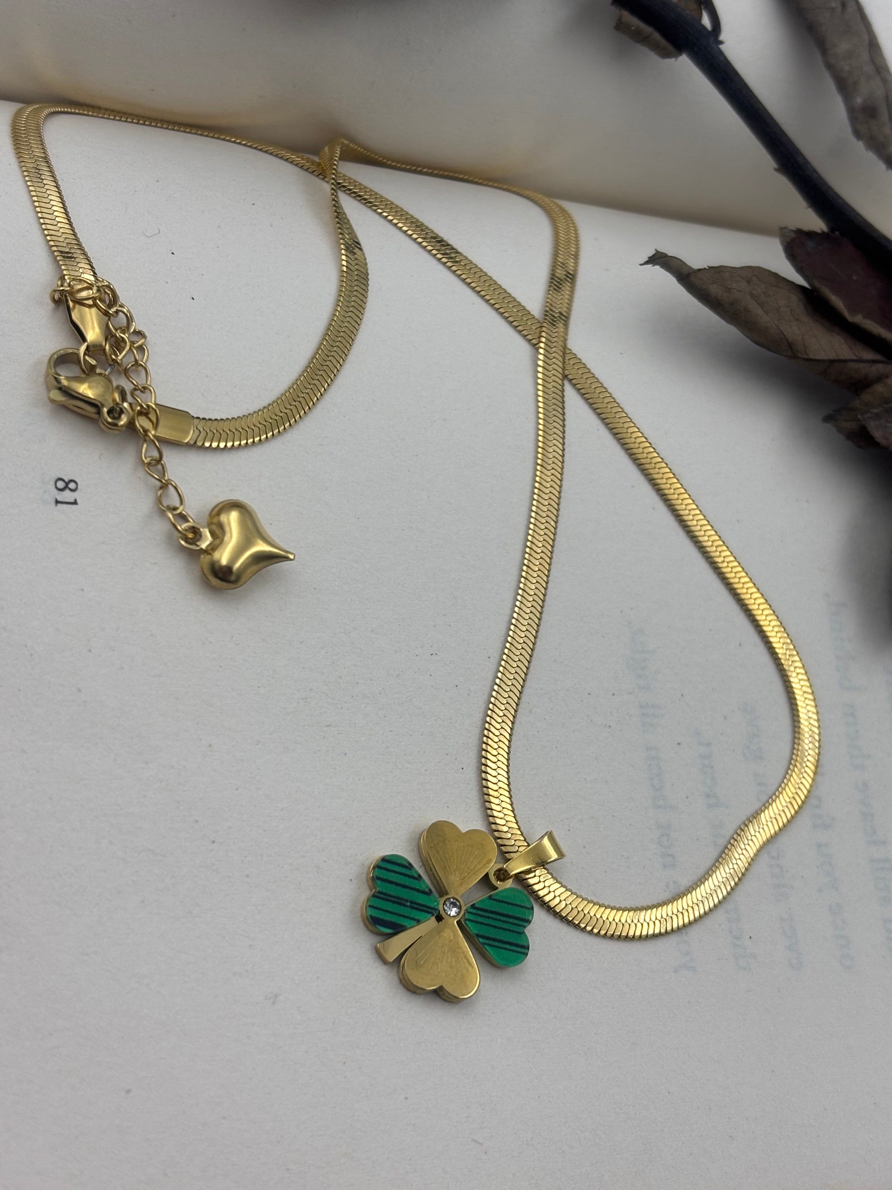 Clover Heart Necklace