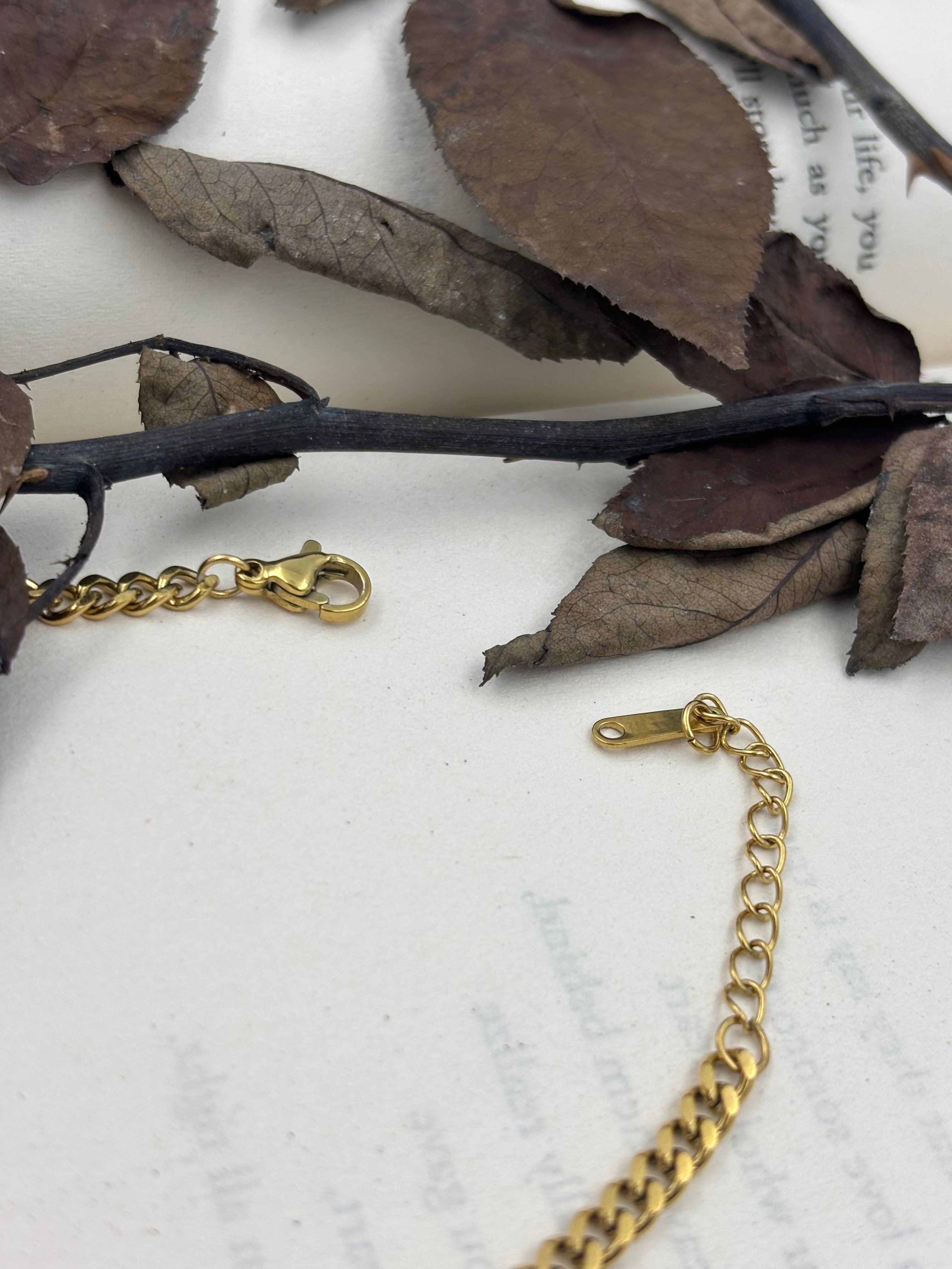 Cherry n Heart Charm Bracelet