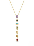 vertical stone necklae