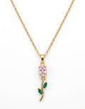 Clear Petal Necklace