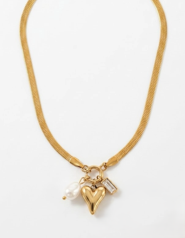 Trio Charmed Necklace