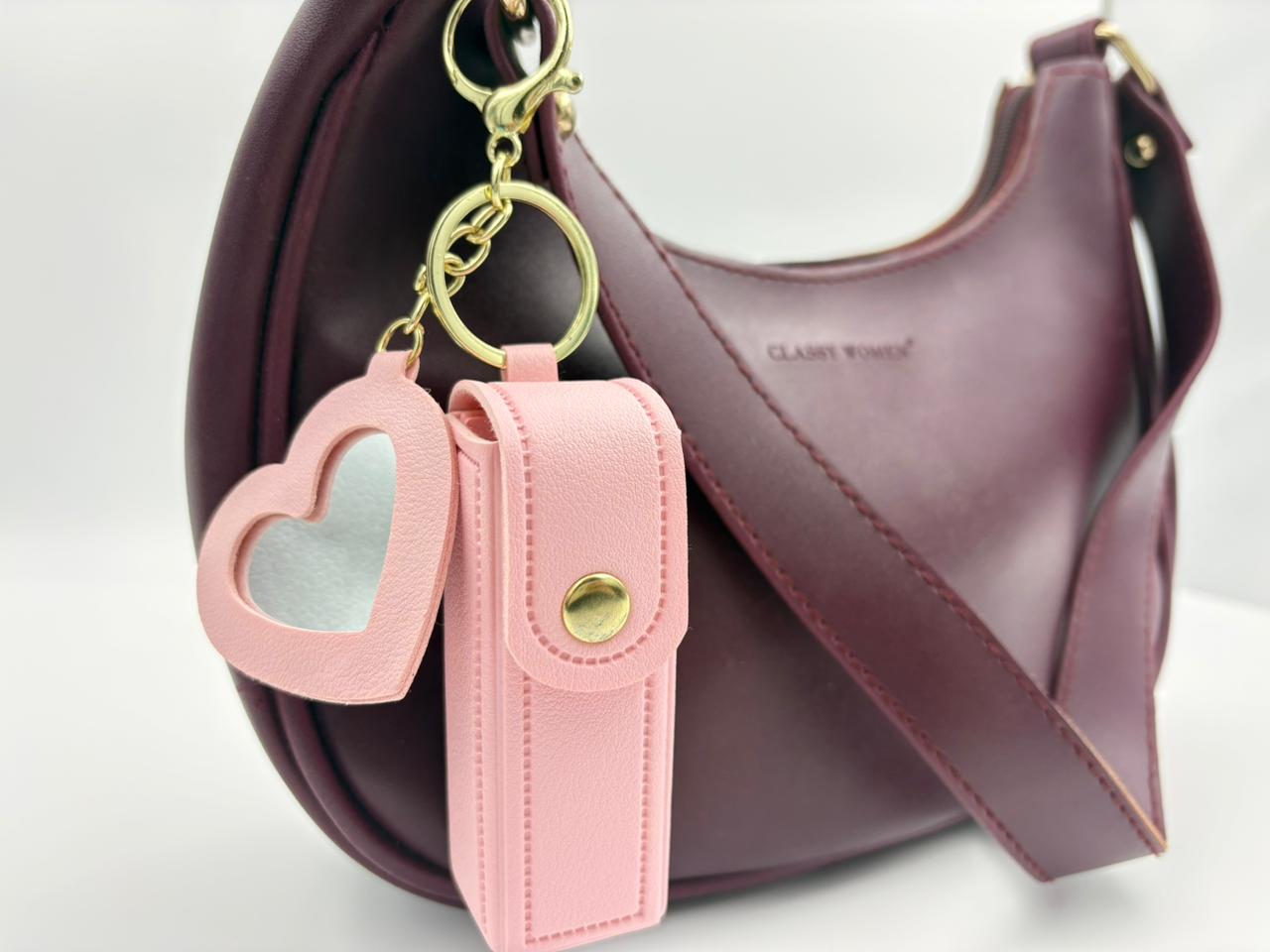 lipstick holder bag charm