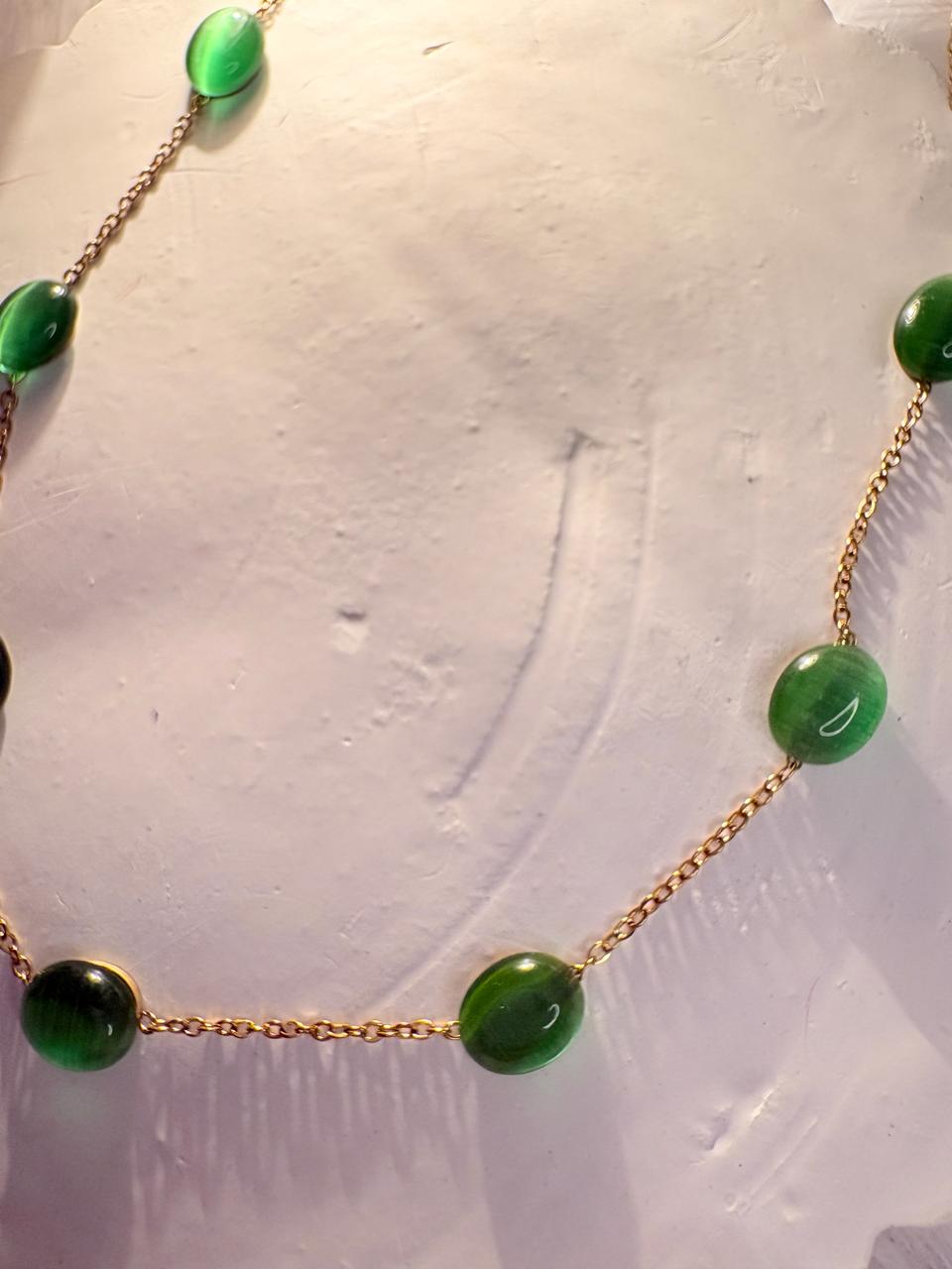 Jade Glow Station Necklace