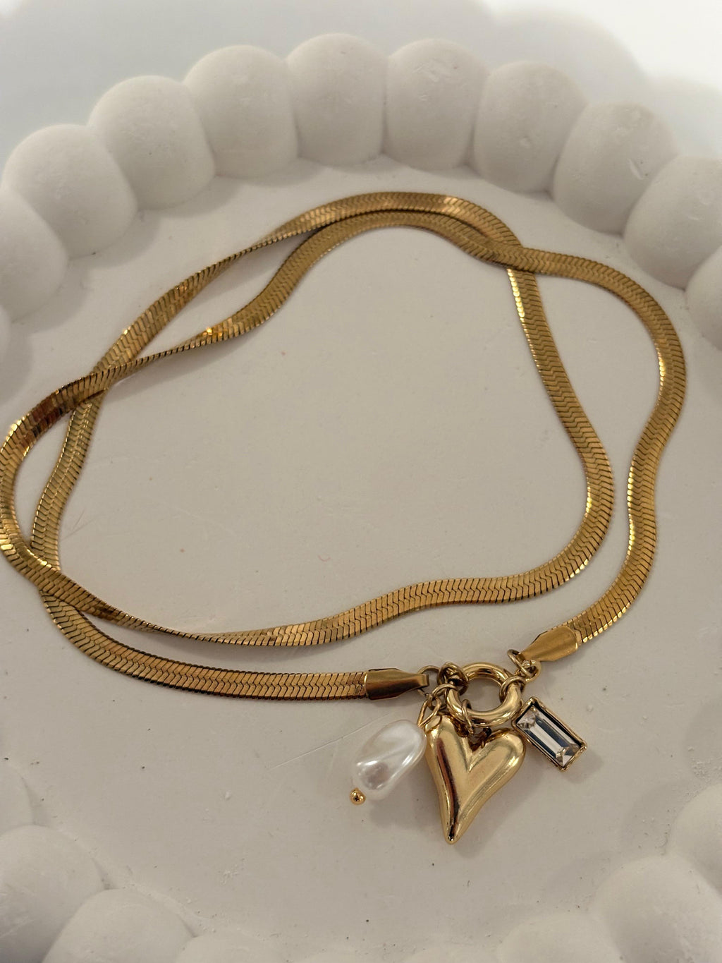 Trio Charmed Necklace