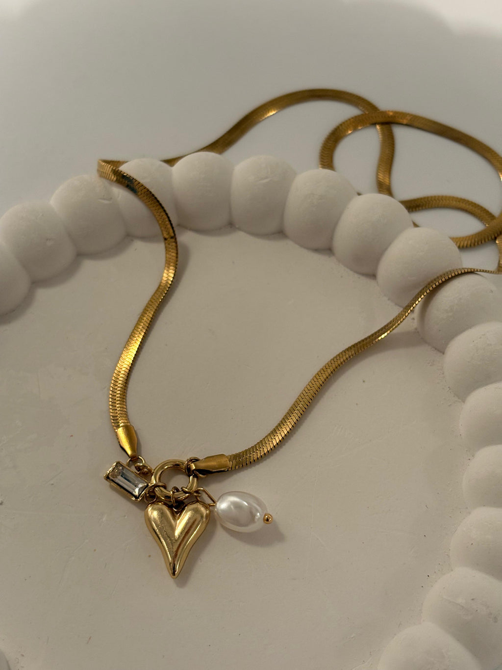 Trio Charmed Necklace