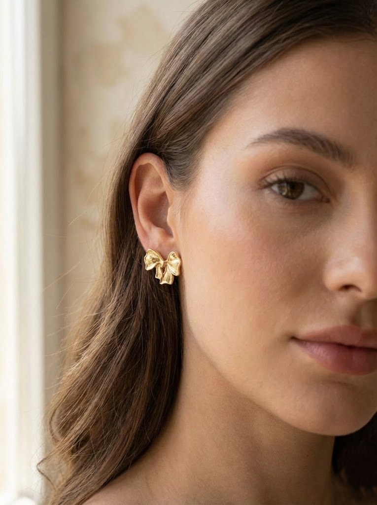 Mini Luxe Bow Earrings