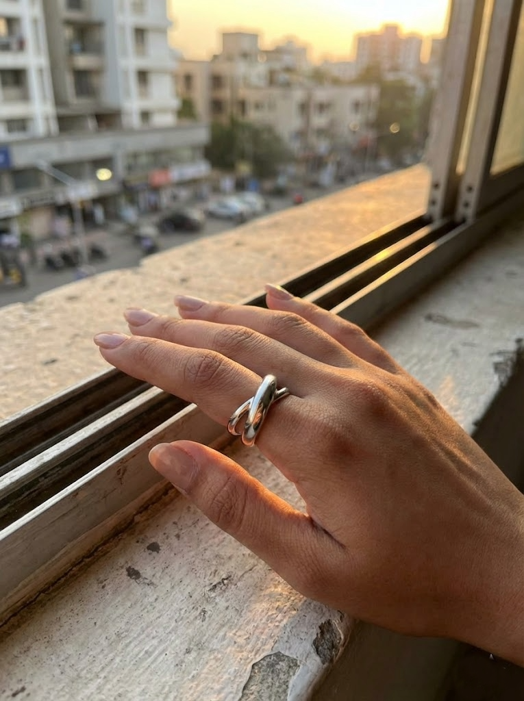 Infinity Double Cuff Ring