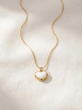 Amora White Heart Necklace