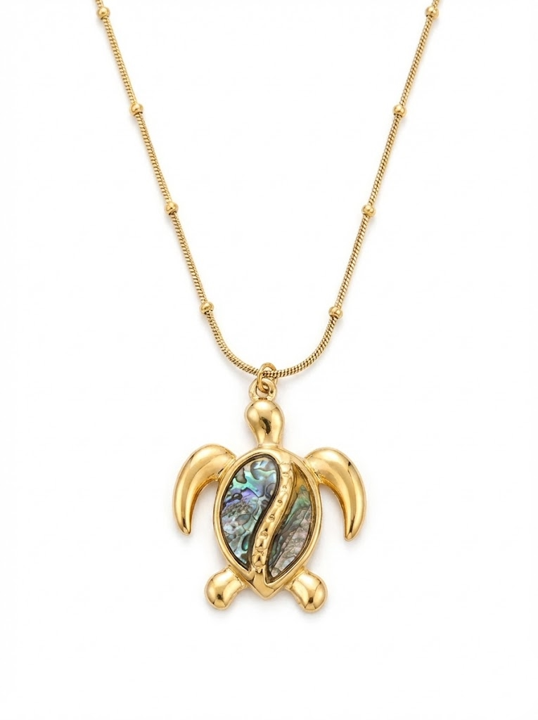 Ocean Whisper Turtle Necklace