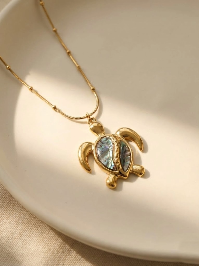 Ocean Whisper Turtle Necklace