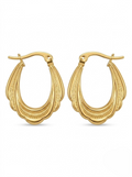 Aurelia Textured Luxe Hoop Earrings