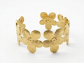 Flower Gold Cuff Bracelet