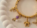 Multi-Charm Stainless Steel Expandable Bracelet