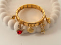 Multi-Charm Stainless Steel Expandable Bracelet